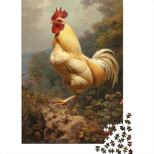 Schwanz Puzzle 1000 Teile Schwer Puzzle Spielzeug Lernspiel Impossible Rooster Herausforderungsspielzeug Für Erwachsene Und Kinder Ab 14 Jahren 1000pcs (75x50cm) von CCIZFMQ