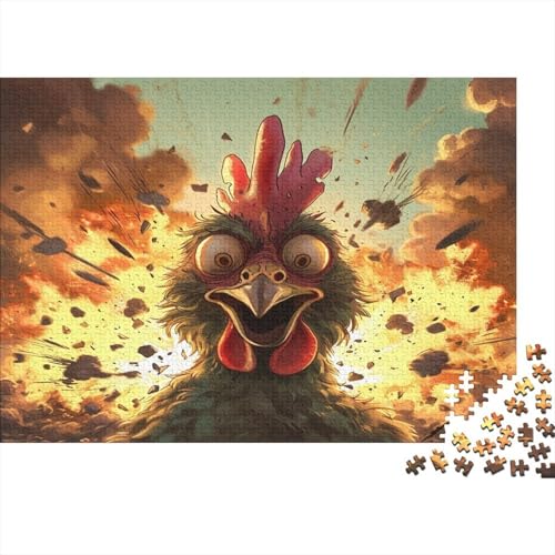 Schwanz Puzzle 1000 Teile Schwer Puzzle Spielzeug Pädagogisches Spiel Impossible Explosive Flame Herausforderung Spielzeug Für Erwachsene Kinder 1000pcs (75x50cm) von CCIZFMQ