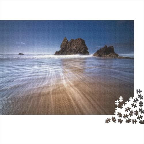 Strandriffe Puzzle 1000-teilige Schwer Puzzle Spielzeug Lernspiel Impossible Blue Sky Herausforderungsspielzeug Für Erwachsene Und Kinder in Bewährter 1000pcs (75x50cm) von CCIZFMQ
