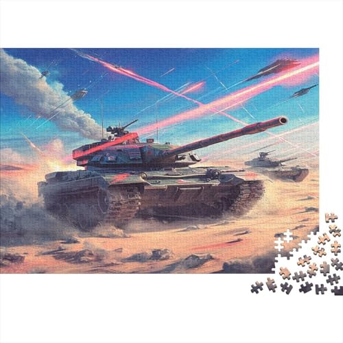 Tank Puzzle 1000 Teile Schwer Puzzle Spielzeug Lernspiel Impossible Desert Herausforderungsspielzeug Für Erwachsene Und Kinder in Bewährter 1000pcs (75x50cm) von CCIZFMQ