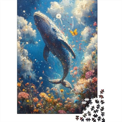 Traumblumenmeer Puzzle 1000-teilige Schwer Puzzle Spielzeug Lernspiel Impossible Wal Herausforderung Spielzeug Für Erwachsene Und Kinder in Bewährter 1000pcs (75x50cm) von CCIZFMQ