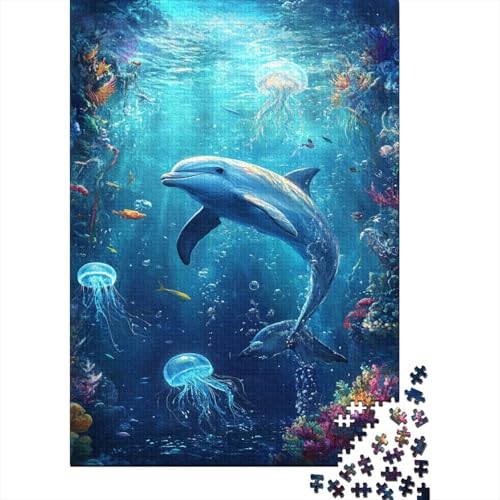 Unterwasserwelt Puzzles 1000 Teile Schwer Puzzle Spielzeug Lernspiel Impossible Delphin Herausforderungsspielzeug Für Erwachsene Und Kinder Ab 14 Jahren 1000pcs (75x50cm) von CCIZFMQ