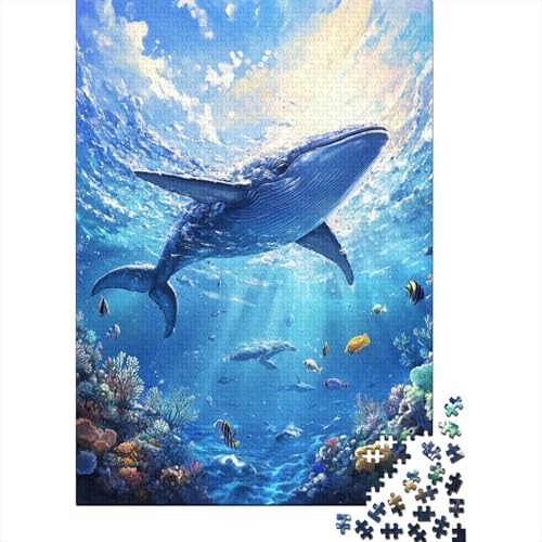 Unterwasserwelt Puzzles 1000 Teile Schwer Puzzle Spielzeug Lernspiel Impossible Wal Herausforderungsspielzeug Für Erwachsene Und Kinder in Bewährter 1000pcs (75x50cm) von CCIZFMQ