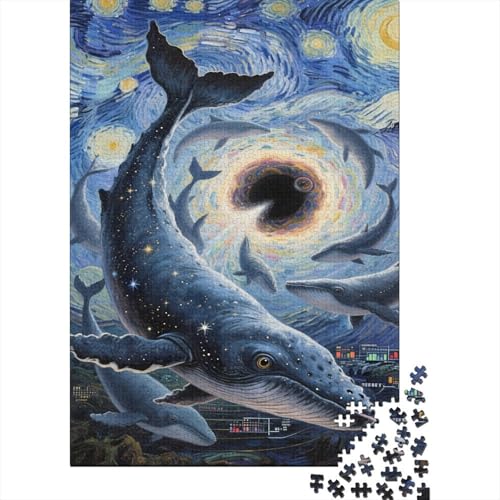 Wal Puzzle 1000-teilige Schwer Puzzle Spielzeug Pädagogisches Spiel Impossible Schwarzes Loch Herausforderungsspielzeug Für Erwachsene Und Kinder Ab 14 Jahren 1000pcs (75x50cm) von CCIZFMQ