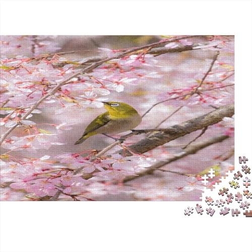 Weißes Auge Puzzle 1000-teilige Schwer Puzzle Spielzeug Pädagogisches Spiel Impossible Kirschblüte Branch Herausforderungsspielzeug Für Erwachsene Kinder 1000pcs (75x50cm) von CCIZFMQ