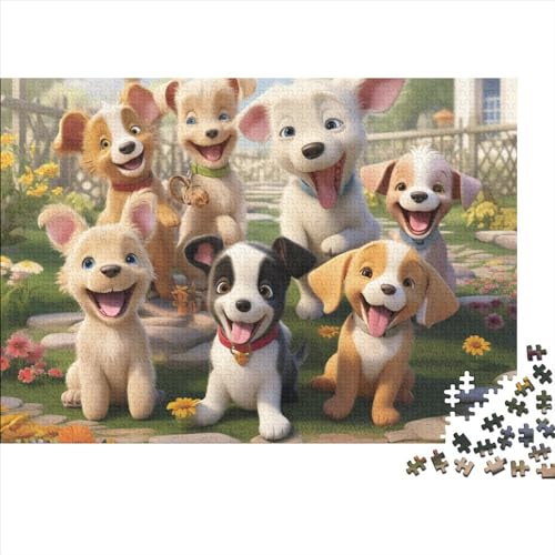 Welpen Puzzle 1000 Teile Schwer Puzzle Spielzeug Lernspiel Impossible Cartoon Herausforderungsspielzeug Für Erwachsene Und Kinder in Bewährter 1000pcs (75x50cm) von CCIZFMQ