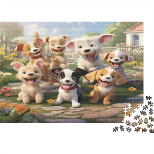 Welpen Puzzle 1000-teilige Schwer Puzzle Spielzeug Lernspiel Impossible Cartoon Herausforderungsspielzeug Für Erwachsene Und Kinder Ab 14 Jahren 1000pcs (75x50cm) von CCIZFMQ
