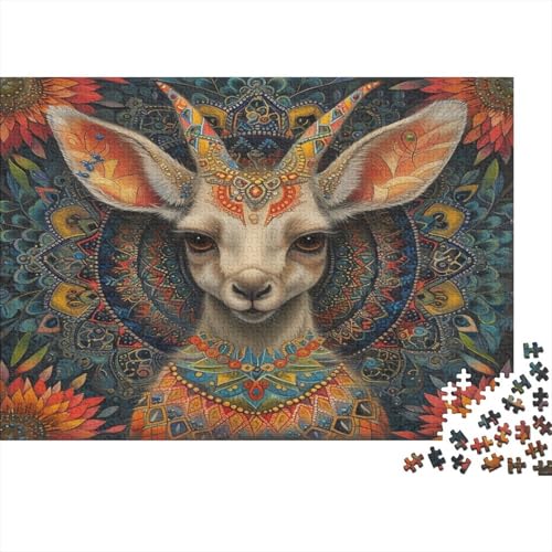 Ziege Puzzle 1000-teilige Schwer Puzzle Spielzeug Lernspiel Impossible Mandala Pattern Herausforderung Spielzeug Für Erwachsene Kinder 1000pcs (75x50cm) von CCIZFMQ