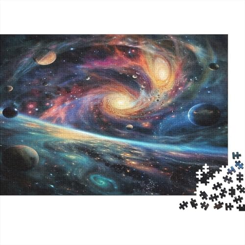 kosmische Planeten Puzzle 1000-teilige Schwer Puzzle Spielzeug Pädagogisches Spiel Impossible Galaxien Herausforderungsspielzeug Für Erwachsene Und Kinder Ab 12 Jahren 1000pcs (75x50cm) von CCIZFMQ