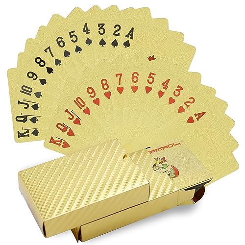 CCLIFE Spielkarten 2 Decks Pokerkarten Playing Cards Profi Poker Wasserdichtes Plastik von CCLIFE