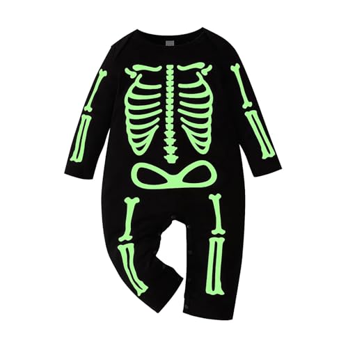 CCOOfhhc Neugeborenes Baby Junge Lustiger Totenkopf Overall Strampler Langarm Rundhals Halloween Skelett Einteiler Outfits 2025 CCOOfhhc Neugeborenes Baby Junge Lustiger Totenkopf Overall Strampler Langarm Rundhals Halloween Skelett Einteiler Outfits 2025 von CCOOfhhc