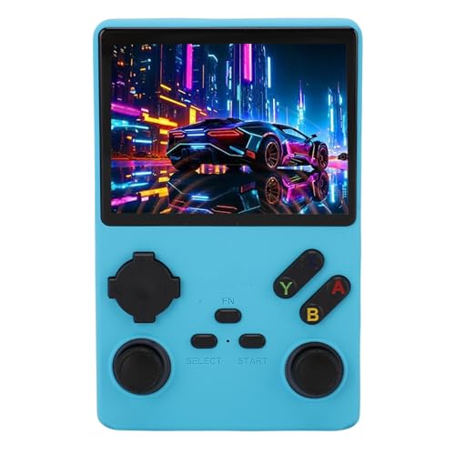 CCYLEZ Retro Handheld Game Console, Tragbarer Gaming -Geräte -Videospielspieler mit 256 GB Speicher, 3,5 -Zoll -HD -Bildschirm, Open Source, 3800mAh (Himmelblau) von CCYLEZ