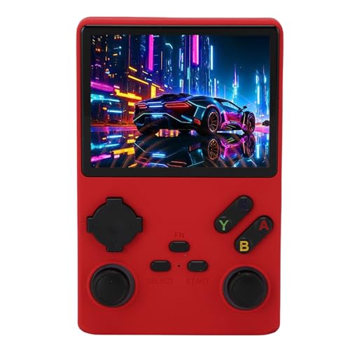 CCYLEZ Retro Handheld Game Console, Tragbarer Gaming -Geräte -Videospielspieler mit 256 GB Speicher, 3,5 -Zoll -HD -Bildschirm, Open Source, 3800mAh (Rot) von CCYLEZ