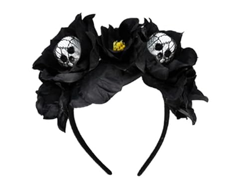 CCollection Accessoire für das Kostüm, Haarreif (Totenkopf Blumen) von CCollection