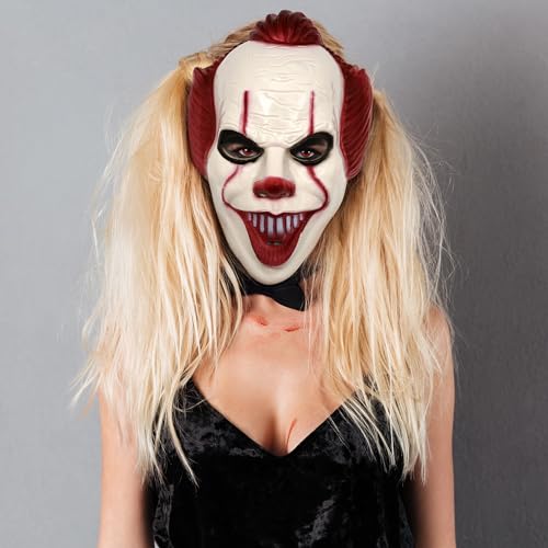 CCollection Variationsset Masken für Kostüme, Karneval, Halloween, Themenparties, Einheitsgröße (Halloween Clown) von CCollection