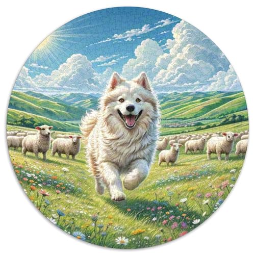 Lhasa Apso 1000 Stück Puzzle Rund Puzzles Erwachsene Und Kinder Guter Freund Partner Haustier Teiliges Clevere Voller Größe Geschenk Poster Spiel Abbauen Impossible 1000pcs (67.5x67.5cm) von CDFABYTEM