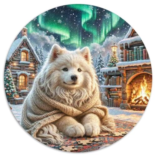 Shih Tzu 1000 Stück Puzzle Rund Puzzles Erwachsene Und Kinder Guter Freund Partner Haustier Ostereiern Boden Romantisches Motiv Ältere Magischer Lernspiel Rätsel 1000pcs (67.5x67.5cm) von CDFABYTEM