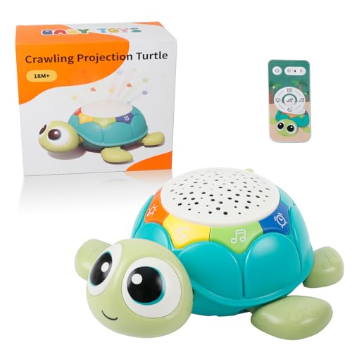 CDIYTOOL Krabbelndes Schildkrötenspielzeug für Babys, musikalisches Sinnesspielzeug mit Sternenprojektion und Lichtern, pädagogisches Lernspielzeug Geburtstagsgeschenk für Jungen und Mädchen CDIYTOOL Krabbelndes Schildkrötenspielzeug für Babys, musikalisches Sinnesspielzeug mit Sternenprojektion und Lichtern, pädagogisches Lernspielzeug Geburtstagsgeschenk für Jungen und Mädchen von CDIYTOOL