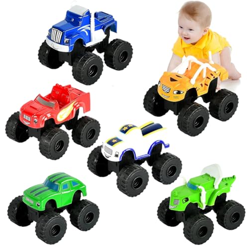 CDLIZW 6 Stück Monstterr Autos Spielzeug,Kinderspielzeug Fahrzeuge,Zurückziehen Auto Trägheit Reibungsbetriebene Autos,Auto Set - Geburtstagsgeschenk für Jungen CDLIZW 6 Stück Monstterr Autos Spielzeug,Kinderspielzeug Fahrzeuge,Zurückziehen Auto Trägheit Reibungsbetriebene Autos,Auto Set - Geburtstagsgeschenk für Jungen von CDLIZW
