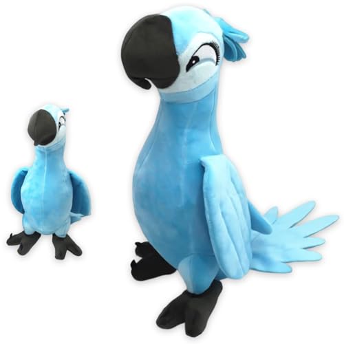 Vogel Papagei Plüschtier,Kawaii Papagei Plüsch,Lebensechte Papagei Plüsch Spielzeug,Schmusetier Geschenk für Kinder Mädchen Jungen,Kinder Dekoration (30 cm,Blau) von CDLIZW