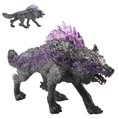 Wolf Figures,Miniature Wolf Jouet,Wolf Figuren Ornament,Schneewolf Modell Spielzeug,PVC Wolf Ornamente,Lernspielzeug Simulation Tiere Modell,Action Figuren für Kinder Spielzeug, Autodekoration von CDLIZW