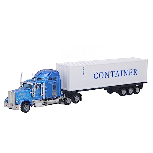 CDQL Container-LKW-Spielzeugmodell, Zurückziehbares Auto-Spielzeug, Simulationslegierungs-Container-LKW-Automodell, 1:48 Lebendiges Dekoratives Spielzeug, Kinderfahrzeuge Spielzeug von CDQL