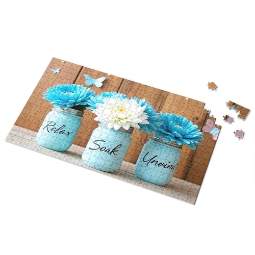 300-teiliges Puzzle, Entspannen, Einweichen, Abwickeln, Ein ruhiges Blumenarrangement, Bilderpuzzle, 300-teiliges Puzzle, Puzzles für Kleinkinder 2–4 (1000 Teile) von CDSS