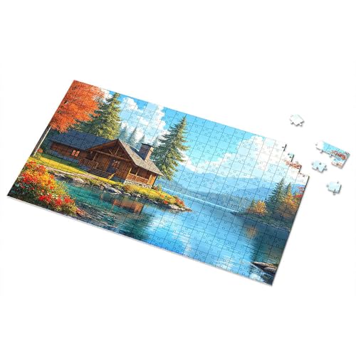 Games For Kids 8-12 Gemütliche Hütte am See im Herbst Bilderpuzzle Eurographics Puzzles 1000 Teile Kleinkind Puzzles (1000 Teile) von CDSS