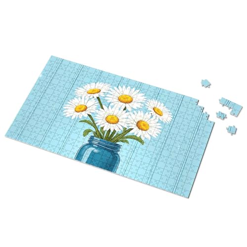 Games For Kids 8–12 blaue Vase mit weißen Gänseblümchen, Bilderpuzzle, Eurographics Puzzles, 1000 Teile für Kleinkinder (300 Teile) von CDSS