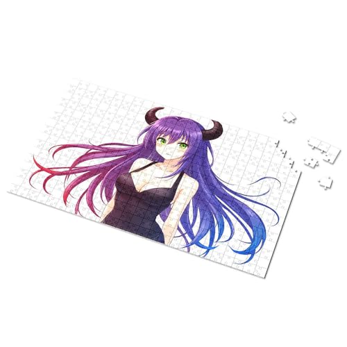 Puzzle, 500 Teile, lilafarbener Teufel mit Hörnern und schwarzem Kleid, Bilderpuzzle, Puzzle, 500 Teile (300 Stück) von CDSS