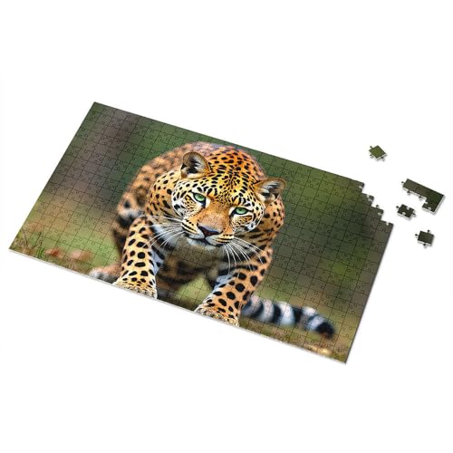 Puzzle 500 Teile Leopard in The Wild: A Majestic Stroll Picture Puzzle Puzzle Puzzle 500 Teile (300 Teile) von CDSS