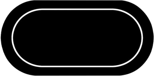 CEHJZQRPL Rundes Pokertisch-Layout aus Gummi, Faltbare professionelle Casino-Roulette-Tisch-Layoutmatte, Spieler-Spiel-Layoutmatte(Black) von CEHJZQRPL