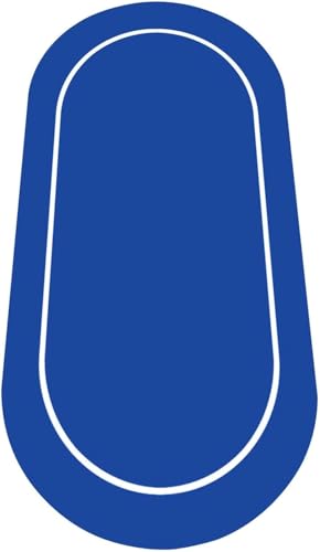 CEHJZQRPL Rundes Pokertisch-Layout aus Gummi, Faltbare professionelle Casino-Roulette-Tisch-Layoutmatte, Spieler-Spiel-Layoutmatte(Blu) von CEHJZQRPL