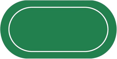 CEHJZQRPL Rundes Pokertisch-Layout aus Gummi, Faltbare professionelle Casino-Roulette-Tisch-Layoutmatte, Spieler-Spiel-Layoutmatte(Grün) von CEHJZQRPL