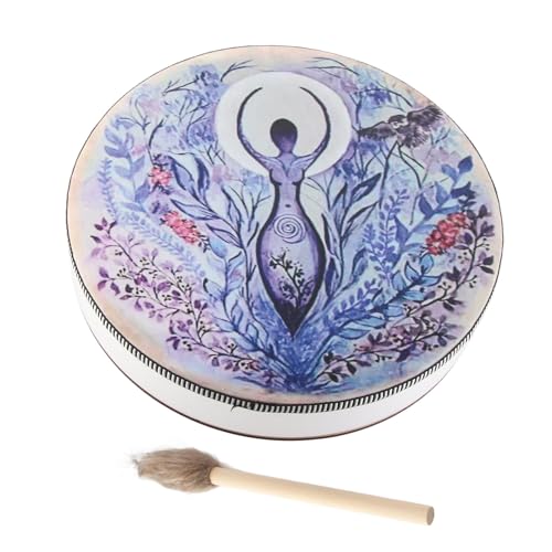 CEHJZQRPL Schamanische Trommel, 24,9 cm, Baum des Lebens, Dekorationsdesign, Handtrommel mit Trommelstock, for spirituelle Musik for Entspannen CEHJZQRPL Schamanische Trommel, 24,9 cm, Baum des Lebens, Dekorationsdesign, Handtrommel mit Trommelstock, for spirituelle Musik for Entspannen von CEHJZQRPL
