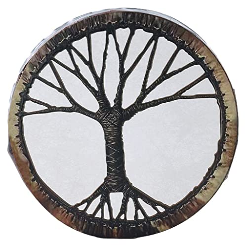 CEHJZQRPL Schamanische Trommel, Ätherische , Baum des Lebens, Schamanentrommel, handgemachte Handtrommel, Heimdekoration, Rahmentrommeln for Jungen und Mädchen, Snare Drum von CEHJZQRPL