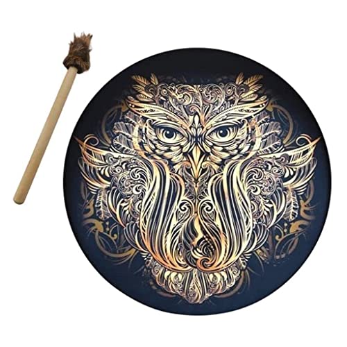 CEHJZQRPL Schamanische Trommel, Mode, einzigartige ätherische , spirituelles Musikspielinstrument, handgefertigtes Schamanentrommel-Schlaginstrument von CEHJZQRPL