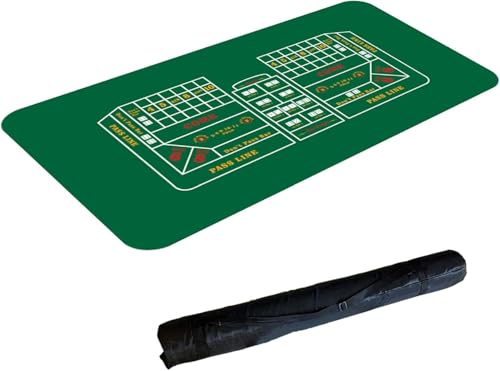 CEHJZQRPL Tragbare Pokertischplatte, 1,2 m, Spieltischmatte, Gummi-Tischplatte, Casino-Poker-Brettspiel, Texas Hold'em von CEHJZQRPL