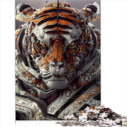 Puzzle 1000 Teile Tiger Kreative runde Puzzles für Erwachsene und Kinder Holzpuzzles Puzzles für Erwachsene Geschenke 1000 Stück (75 x 50 cm) von CELFER