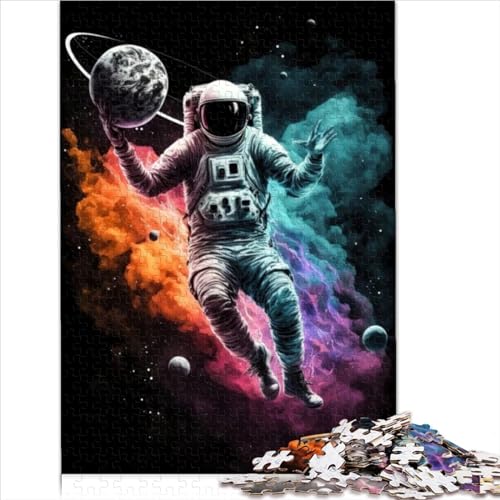 Puzzle Puzzles Astronauten Basketball 500 Teile für Erwachsene Puzzle Geschenke Holzpuzzles für Erwachsene Puzzles für Erwachsene Teenager 500 Teile (52 x 38 cm) von CELFER