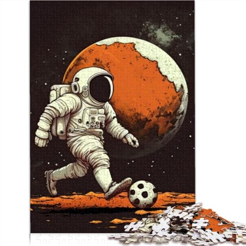 Puzzle für Erwachsene 300 Astronauten Spielen FußballSchwierige anspruchsvolle Puzzles Puzzle Geeignet für Erwachsene ab 12 Jahren 300 Teile (40x28cm) von CELFER