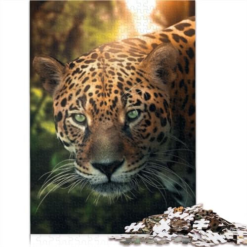 Puzzles für Erwachsene Der Amazonas-Leopard 1000 Teile für Erwachsene Puzzles Holzpuzzle für Erwachsene Lernspiel für Erwachsene Kinder 1000 Teile (75x50cm) von CELFER