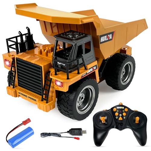 CELMAN Ferngesteuerter Muldenkipper – RC Kipplaster, LKW Spielzeug 1:18, Baufahrzeug mit Metallkabine, LED-Lichtern, 9-Kanal-Steuerung, Gummireifen, 2.4 GHz, realistische Kippfunktion CELMAN Ferngesteuerter Muldenkipper – RC Kipplaster, LKW Spielzeug 1:18, Baufahrzeug mit Metallkabine, LED-Lichtern, 9-Kanal-Steuerung, Gummireifen, 2.4 GHz, realistische Kippfunktion von CELMAN