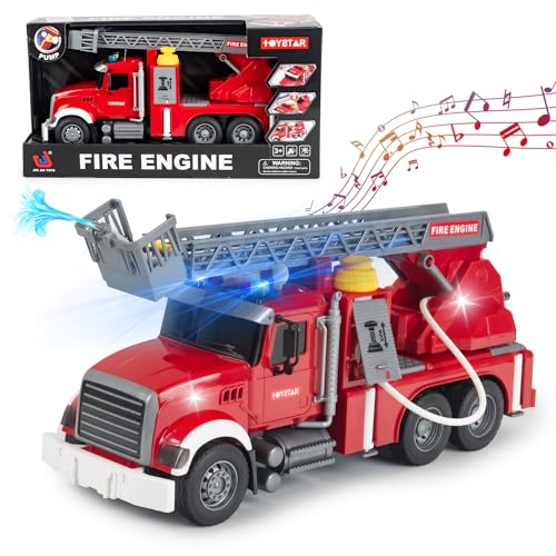 CELMAN Großes Feuerwehrauto Spielzeug 1:16 mit Wasserspritze, Licht & Sound, Feuerwehr Fahrzeuge Spielzeug Geschenk für Kinder Jungen 3 4 5 6 7 8 Jahre CELMAN Großes Feuerwehrauto Spielzeug 1:16 mit Wasserspritze, Licht & Sound, Feuerwehr Fahrzeuge Spielzeug Geschenk für Kinder Jungen 3 4 5 6 7 8 Jahre von CELMAN