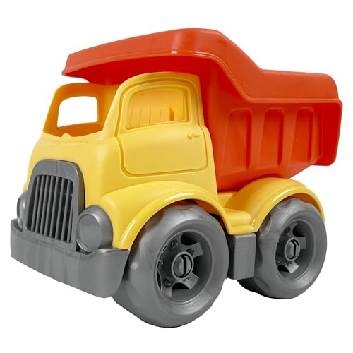 CELMAN Kipplaster Spielzeug – Kippfahrzeug mit beweglicher Mulde, Bio Sandspielzeug für Mädchen & Jungen, BPA-frei, spülmaschinenfest, für Garten & Sandkasten von CELMAN