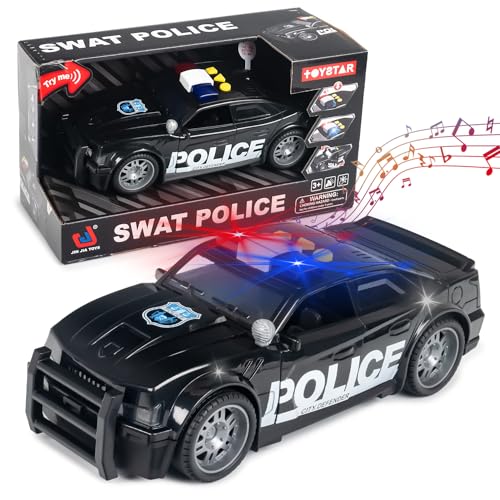 CELMAN Polizeiauto Spielzeug mit Sirene und Blinklicht City Defender, Maßstab 1:16 Großes Spielzeugauto für Kinder Jungen 3 4 5 6 7 8 Jahre von CELMAN