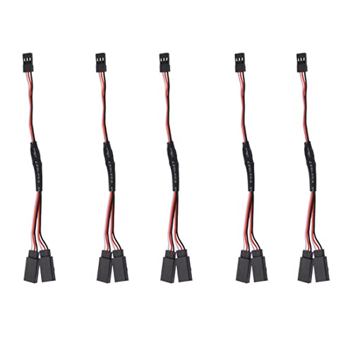 CENMEN 5 Teile/Los RC Servo Y VerläNgerungskabel Kabel Anschlusskabel für JR Futaba RC Servo RC Flugzeug Hubschrauber Auto DIY, 15 cm von CENMEN