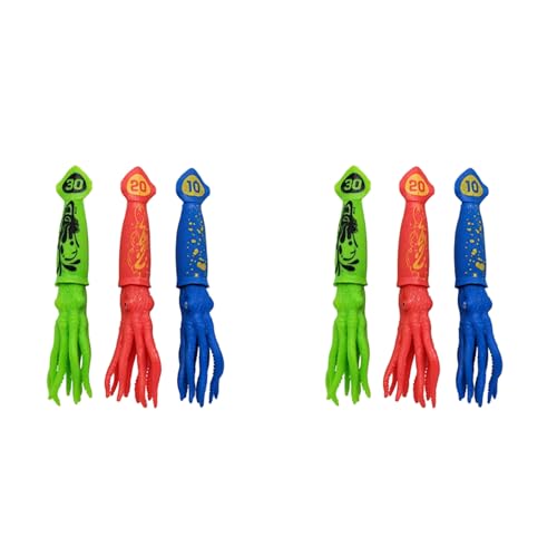 CENMEN 6 StüCk Dive Toys Poolspielzeug für Kinder Werfen Sie Unterwasser Octopus Badespielzeug mit Lustigen Gesichtern Tintenfisch für Kinder CENMEN 6 StüCk Dive Toys Poolspielzeug für Kinder Werfen Sie Unterwasser Octopus Badespielzeug mit Lustigen Gesichtern Tintenfisch für Kinder von CENMEN