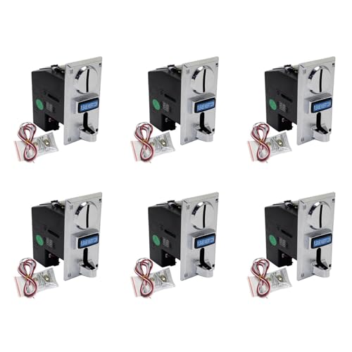 CENMEN 6X Langlebiger, Programmierbarer Multi MüNzprüFer Aus Kunststoff Elektronischer MüNzprüFer Selektor Mechanismus Seitlicher MüNzprüFer von CENMEN