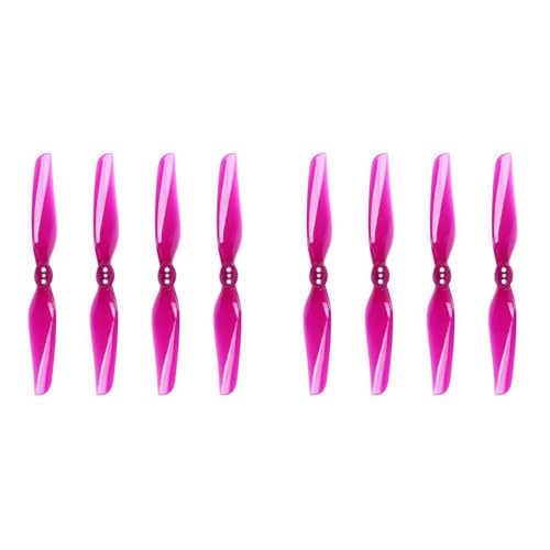 CENMEN 8X für Nazgul 4030 Prop 4 2 Blatt Propeller Blatt Paddel Airscrew Wind Stick 1,5 mm für Freestyle FPV Transparent Lila von CENMEN